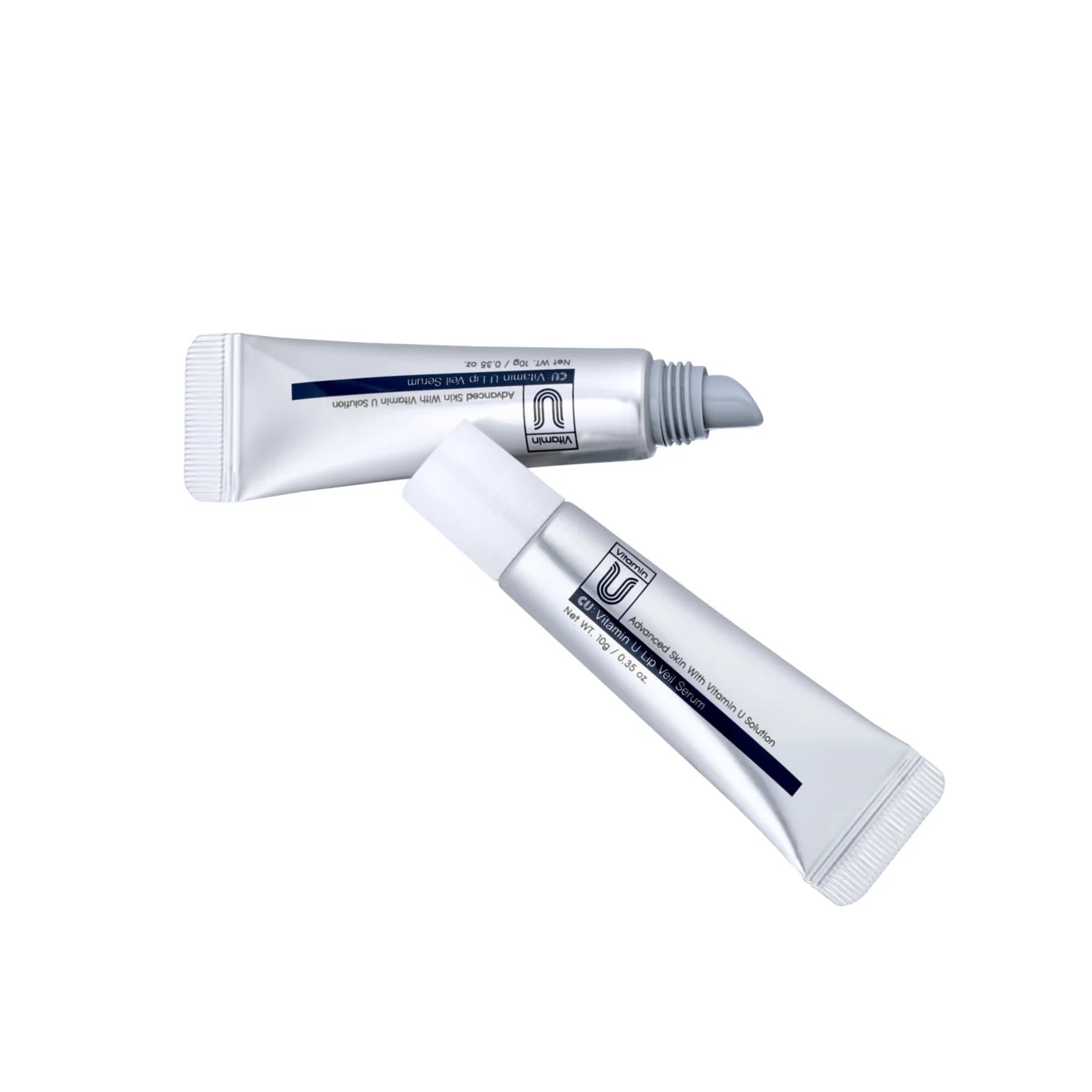 CUSKIN Koncentruotas lūpų serumas su vitaminu U, 10 g, baltos spalvos fone