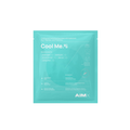 AIMX Cool Me intensyviai drėkinanti ir raminanti lakštinė veido kaukė, 1 vnt., baltos spalvos fone