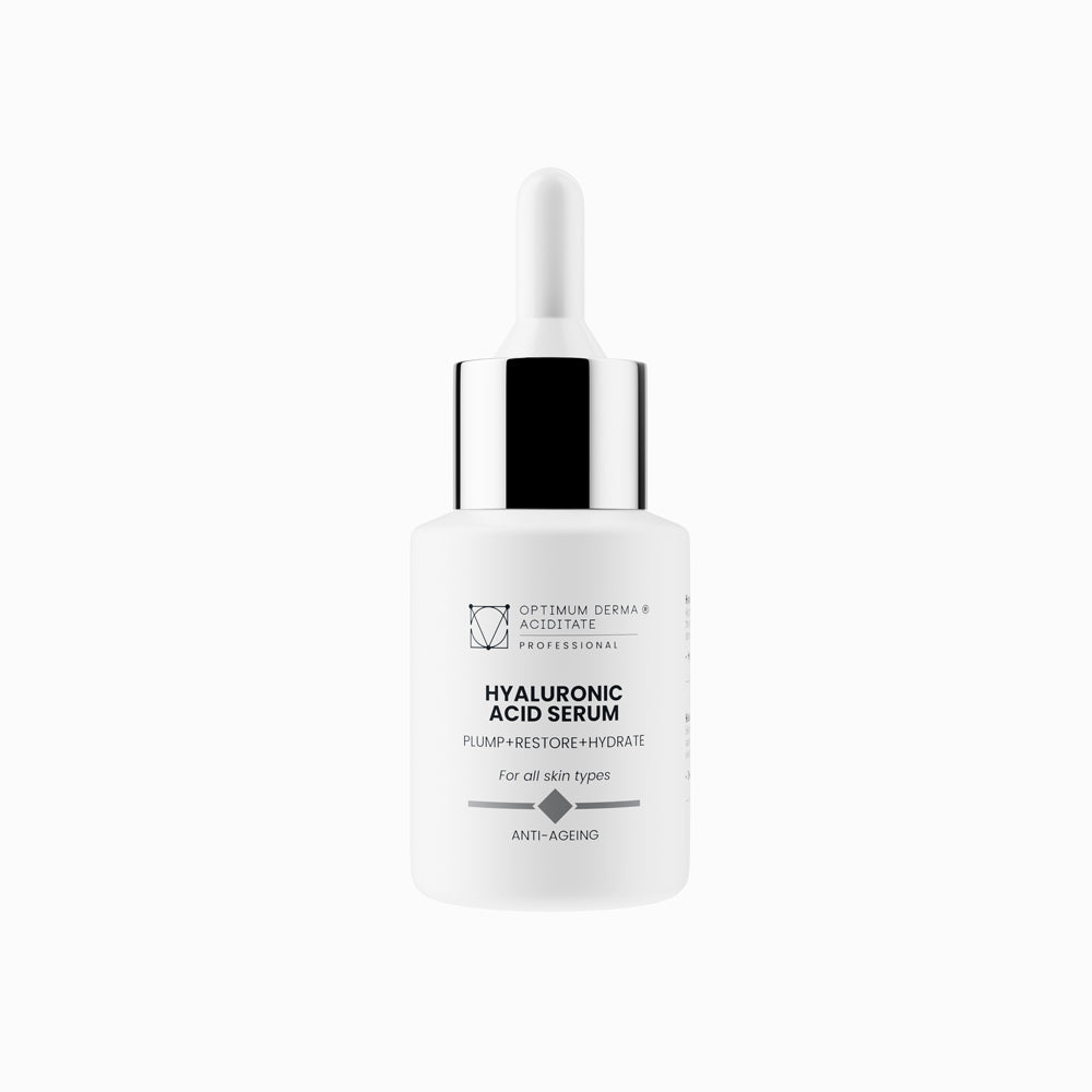 ODA Hyaluronic Acid Serum hialurono rūgšties serumas, 30ml, baltos spalvos fone