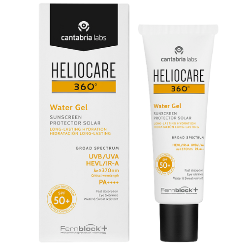 Cantabria Labs Heliocare 360 Water gelis SPF50+, 50 ml, baltos spalvos fone