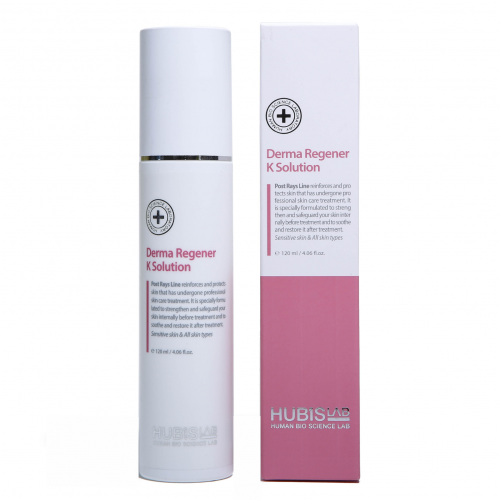 HubisLab Derma Regener K tonikas, 120 ml, baltos spalvos fone