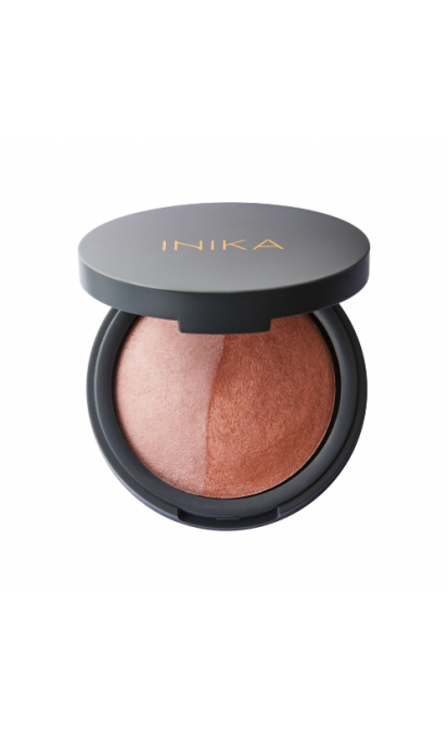 INIKA organic kompaktiniai mineraliniai skaistalai Duo - Pink Tickle, 6.5 g