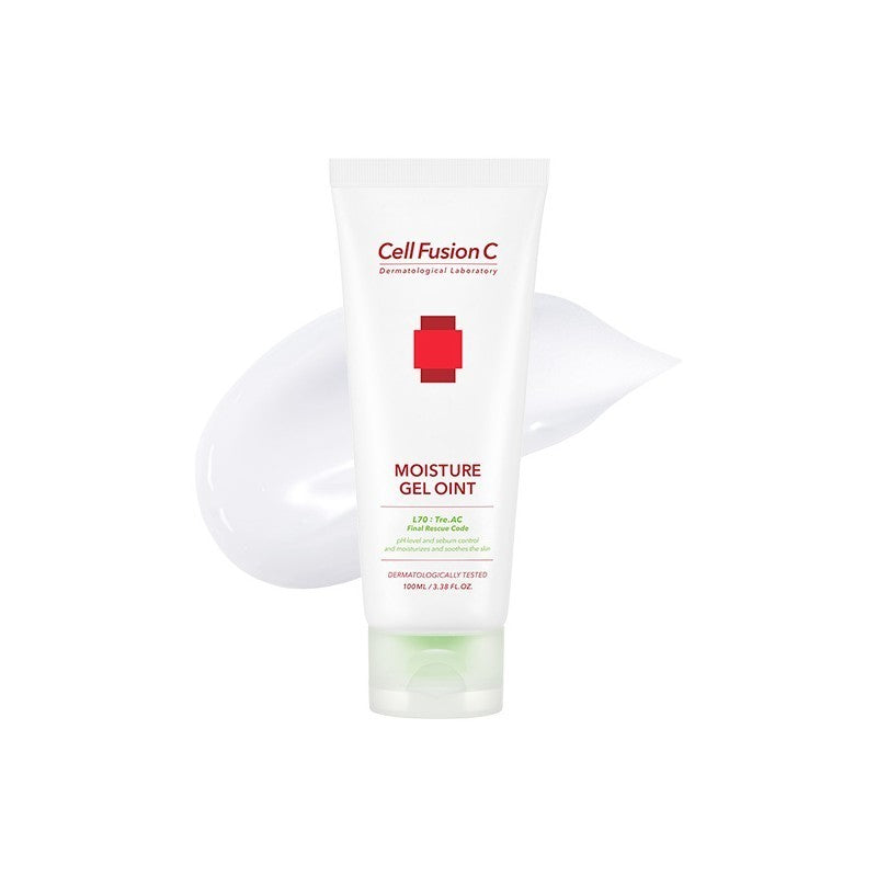Cell Fusion C Moisture Gel Oint kremas riebiai odai, 100ml, baltos spalvos fone