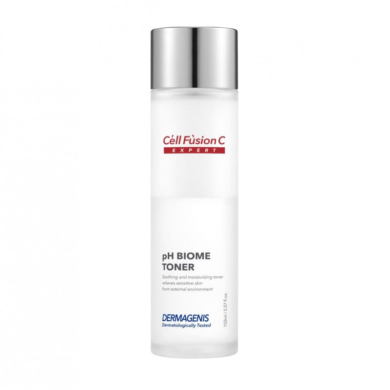 Cell Fusion C pH Biome Toner tonikas, 150ml, baltos spalvos fone